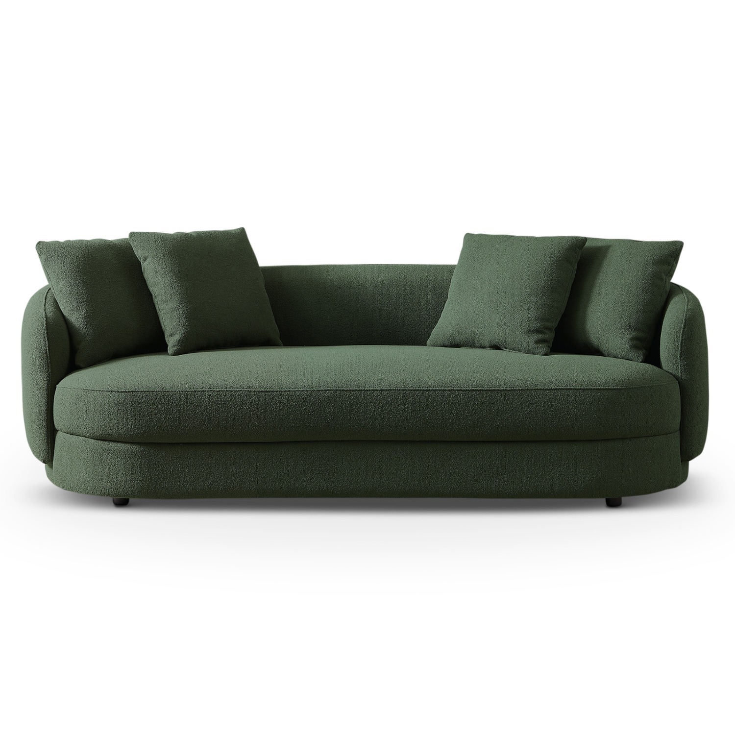 Perth Olive Green Boucle Sofa - image-6