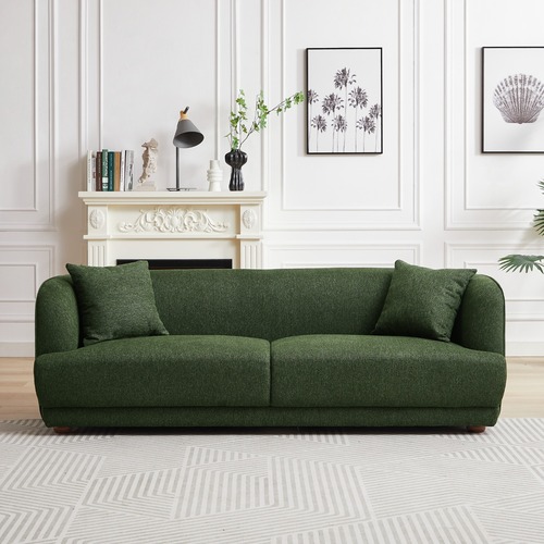 Used Venus Green Linen Sofa for sale on AptDeco