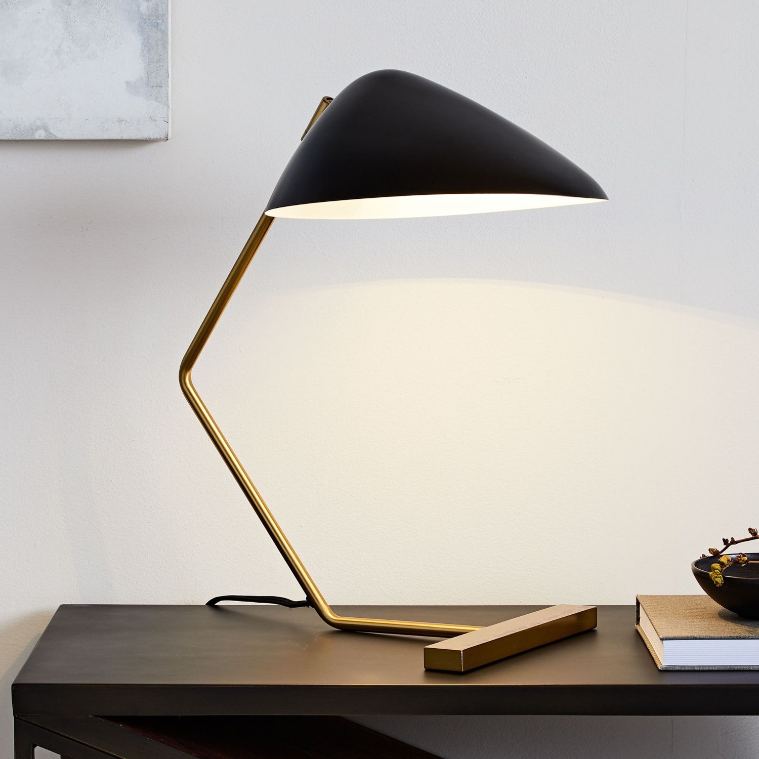 West Elm Curvilinear Mid-Century Table Lamp (20") - image-4