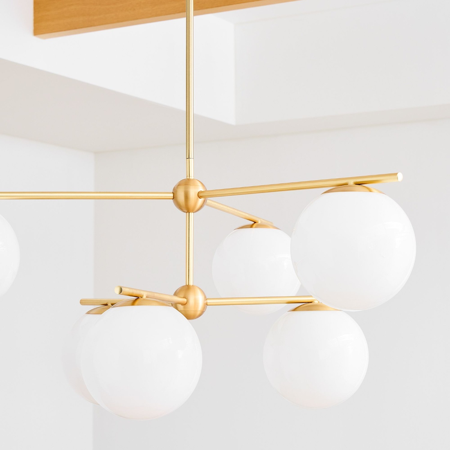 West Elm Sphere & Stem 6-Light Chandelier (36") - image-1