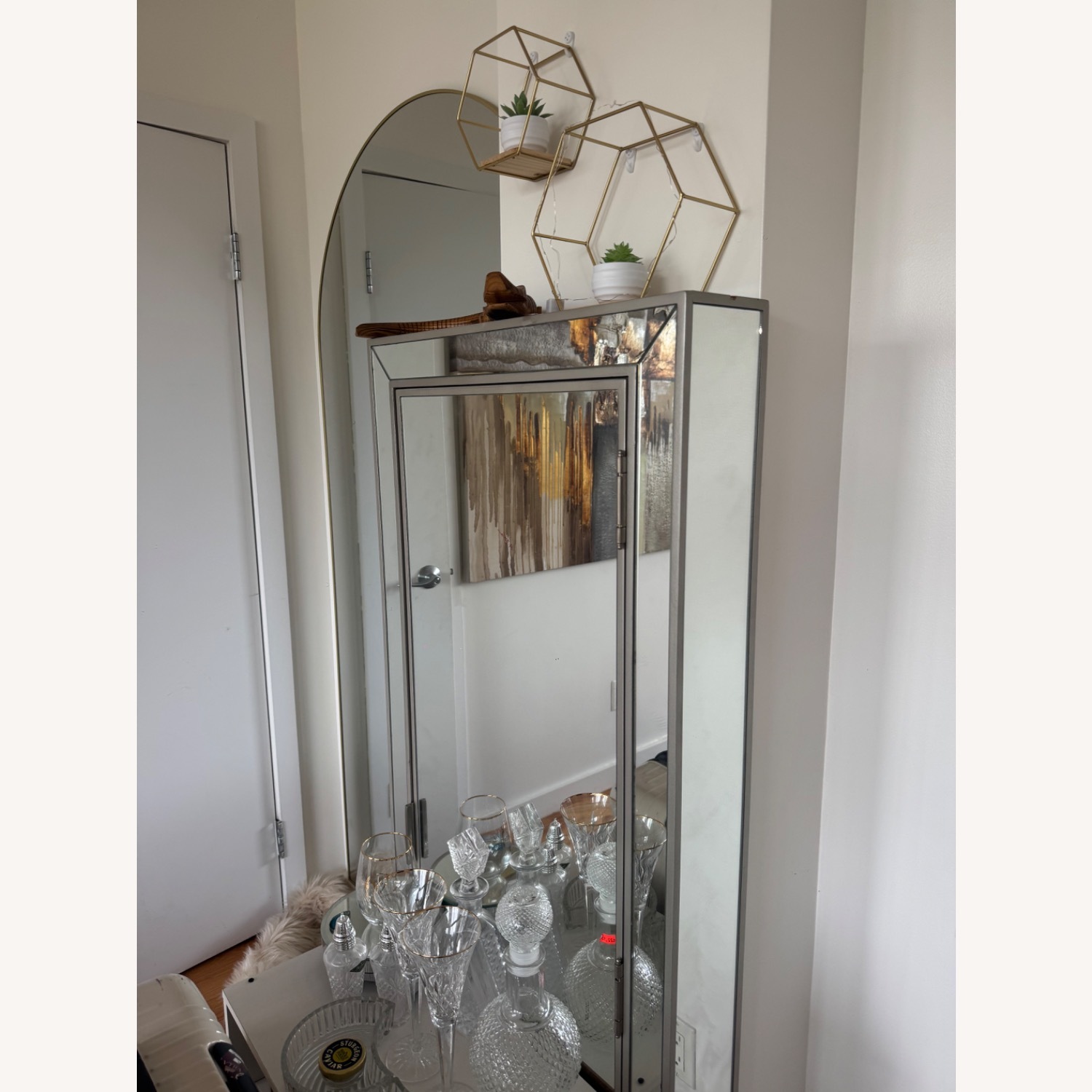 Mirror Finished Jewelry Storage Cabinet - image-6