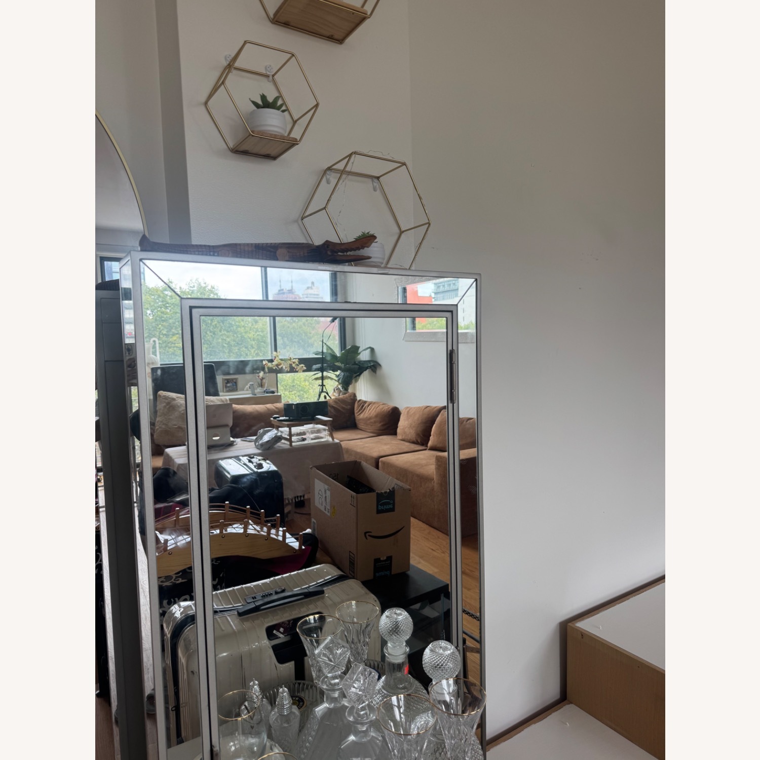 Mirror Finished Jewelry Storage Cabinet - image-7