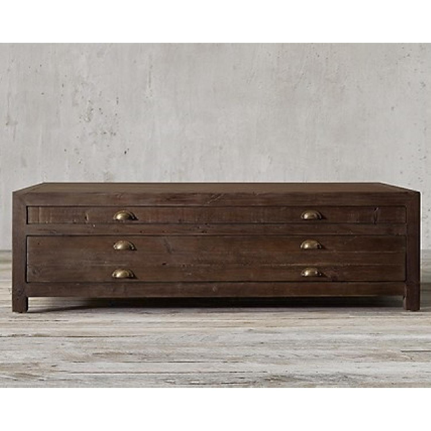 Restoration Hardware Printmaker's 55" Coffee Table - image-0