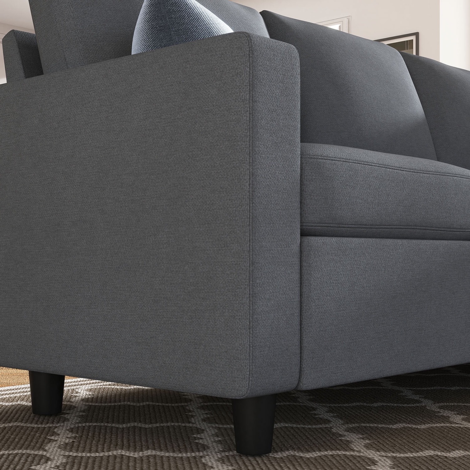 Reversible Sectional Sofa L-Shaped Couch - image-3