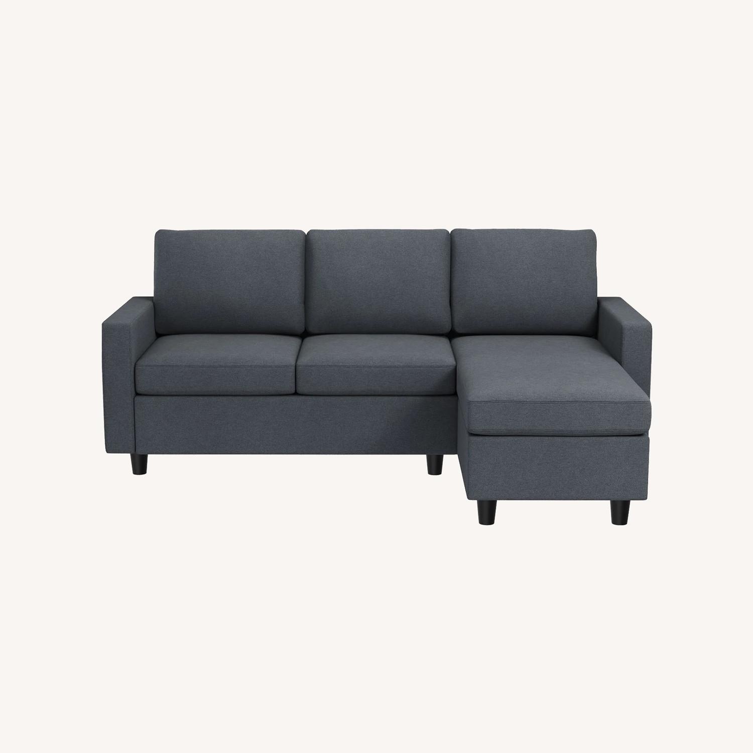 Reversible Sectional Sofa L-Shaped Couch - image-0