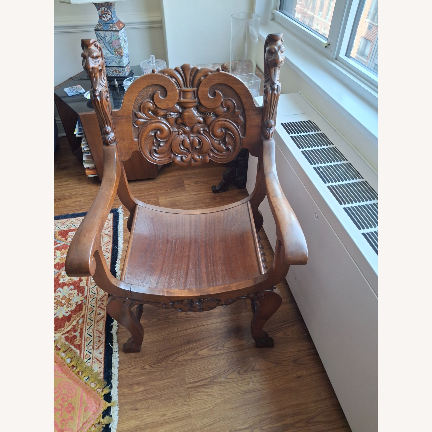 Victorian Style Green Man Chair - image-3