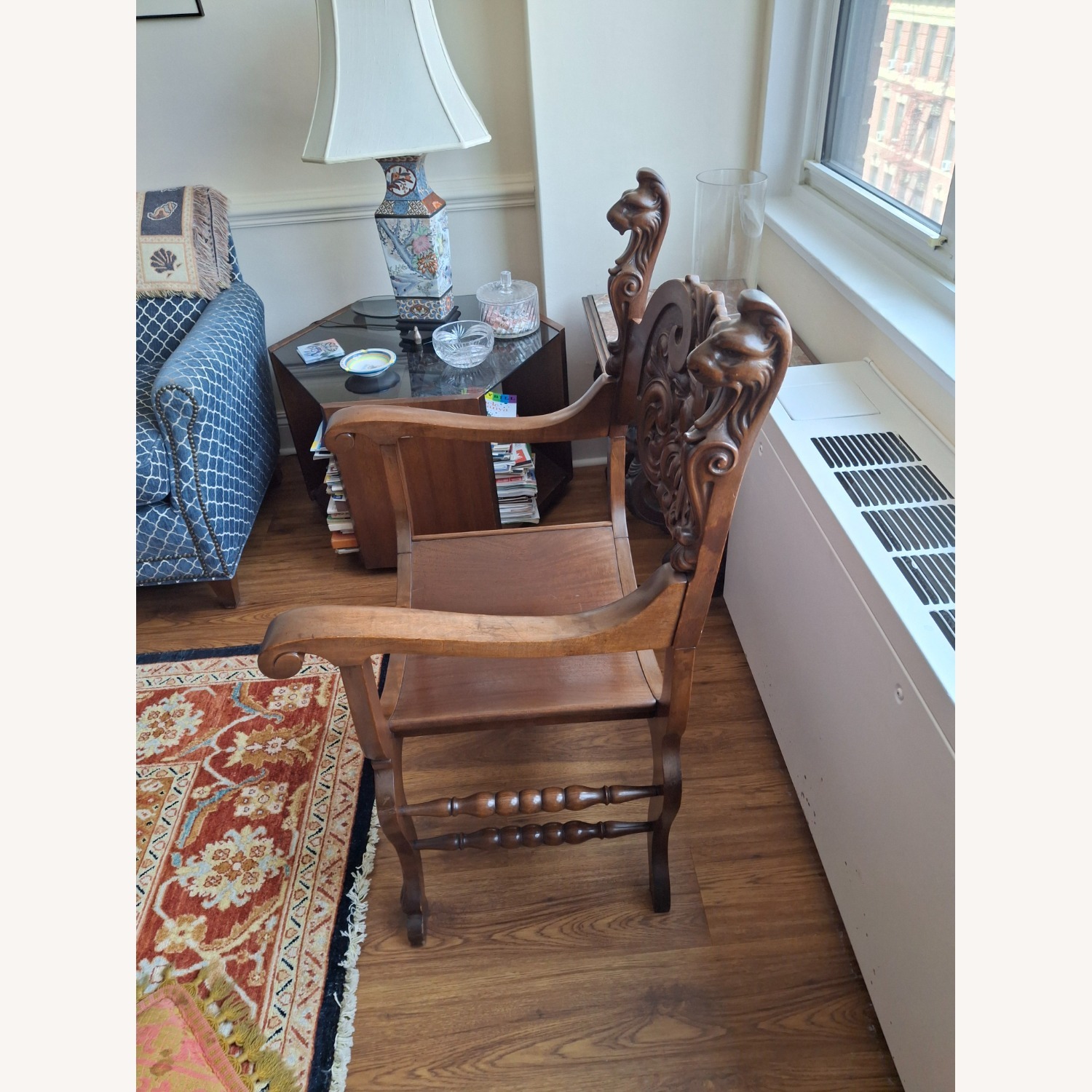 Victorian Style Green Man Chair - image-1