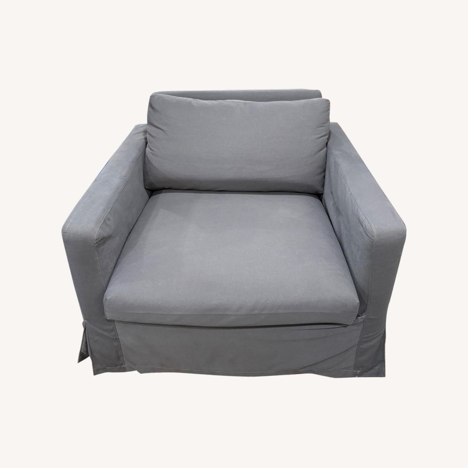 World Market Chandler Slipcover Armchairs - image-0