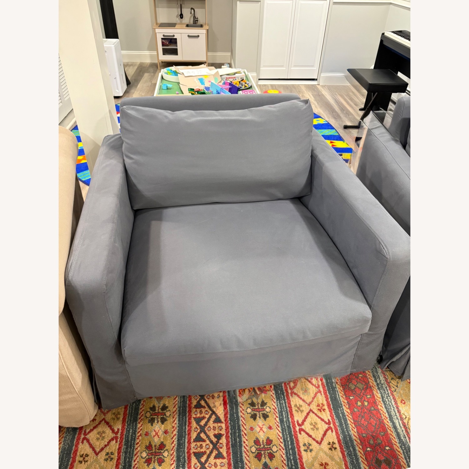 World Market Chandler Slipcover Armchairs - image-4