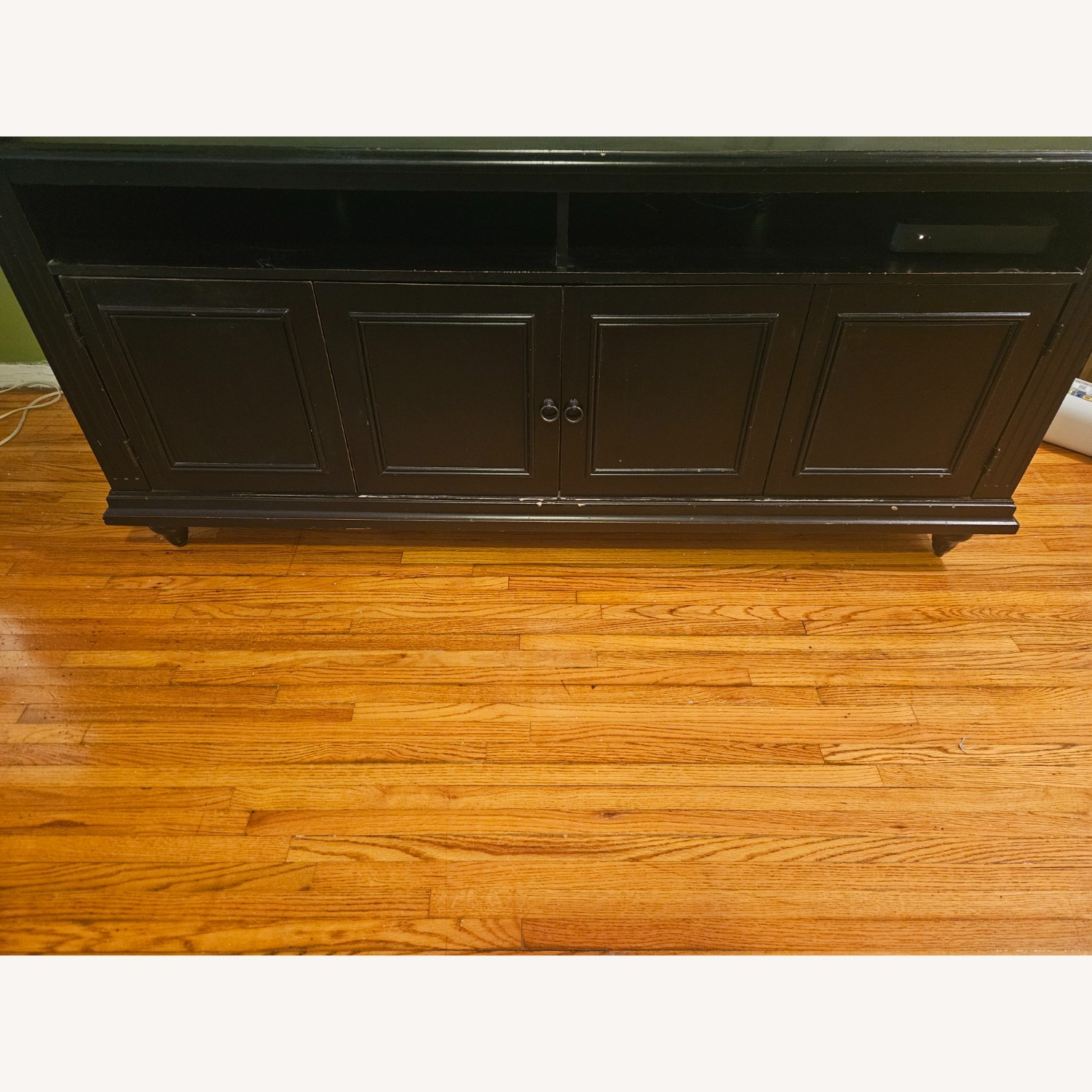 Ballard Designs Black Wood Media Storage - image-1