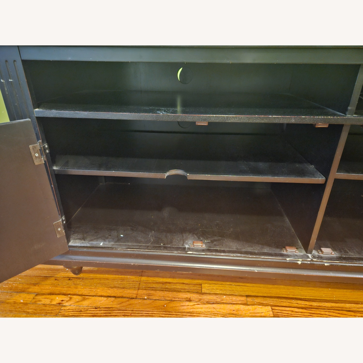 Ballard Designs Black Wood Media Storage - image-5