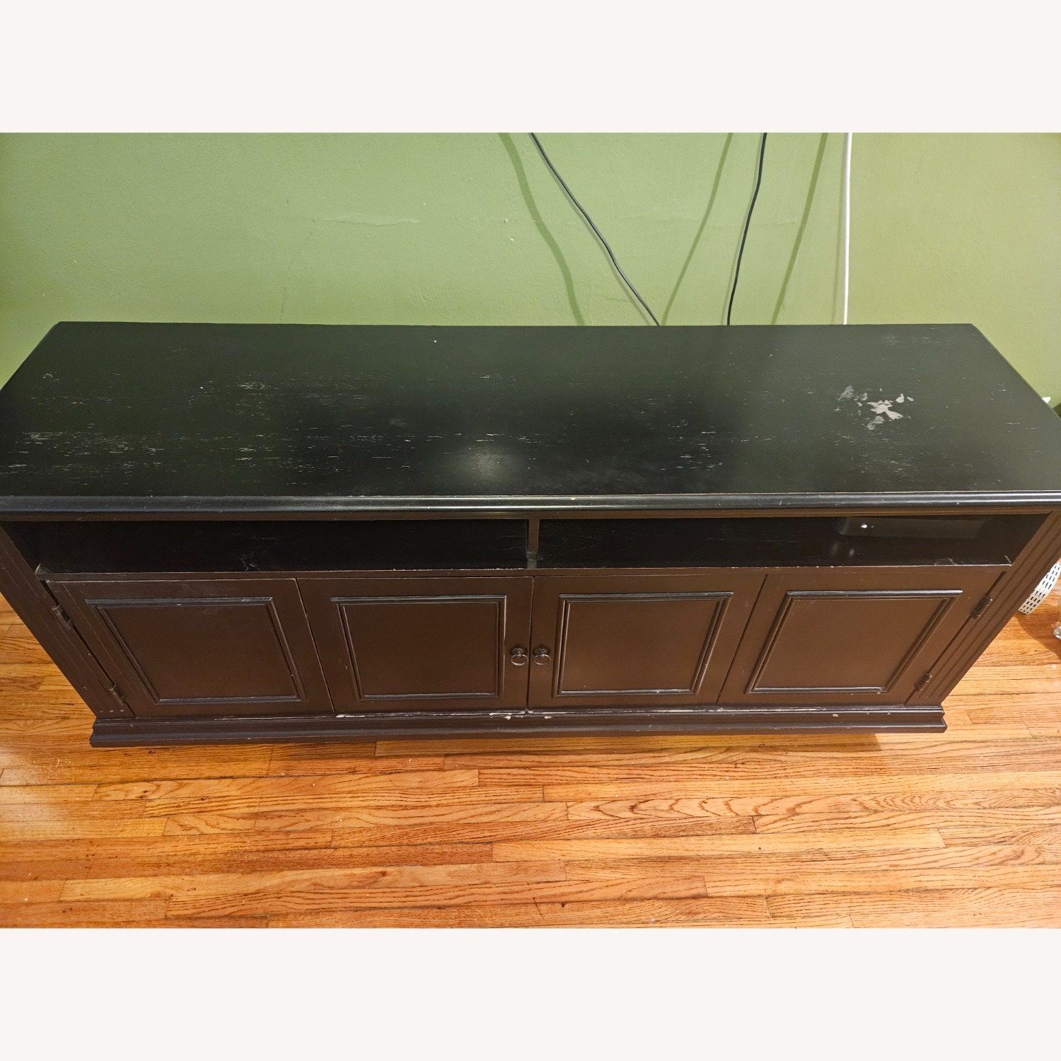 Ballard Designs Black Wood Media Storage - image-2