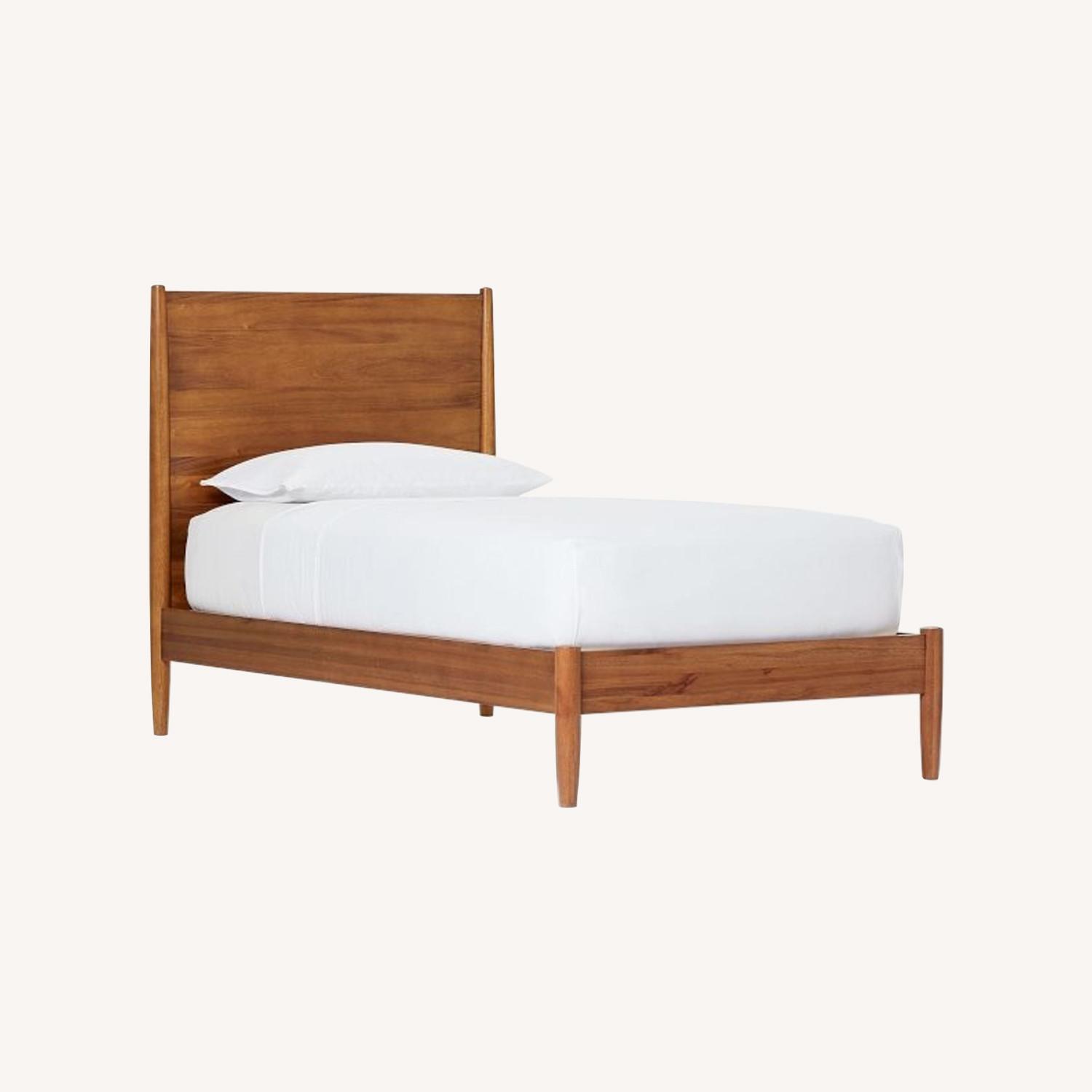 West Elm Queen Mid-Centry Bed (Acorn) - image-0