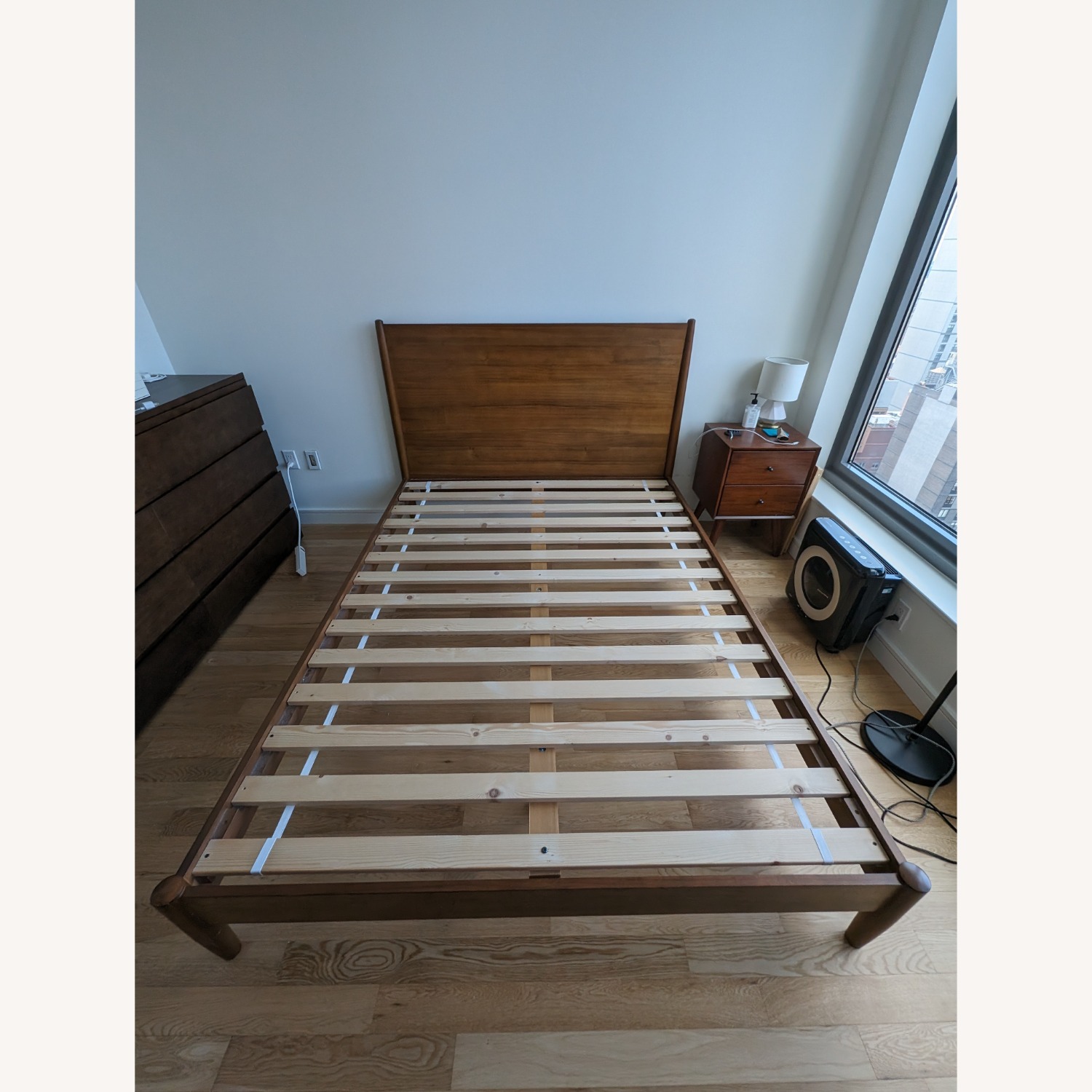 West Elm Queen Mid-Centry Bed (Acorn) - image-1