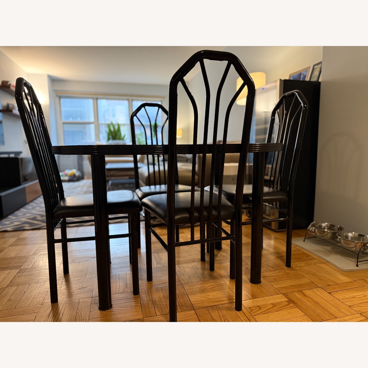 Black Dining Table and Chairs for 4 - image-3