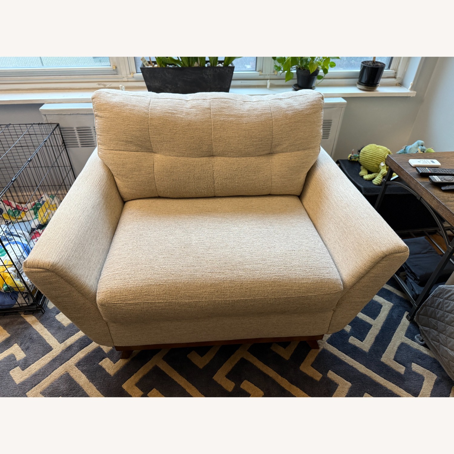 La-Z-Boy Chair and a Half W Oyster Fabric - image-2