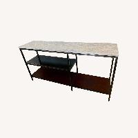 Mitchell Gold + Bob Williams White Marble Console Table