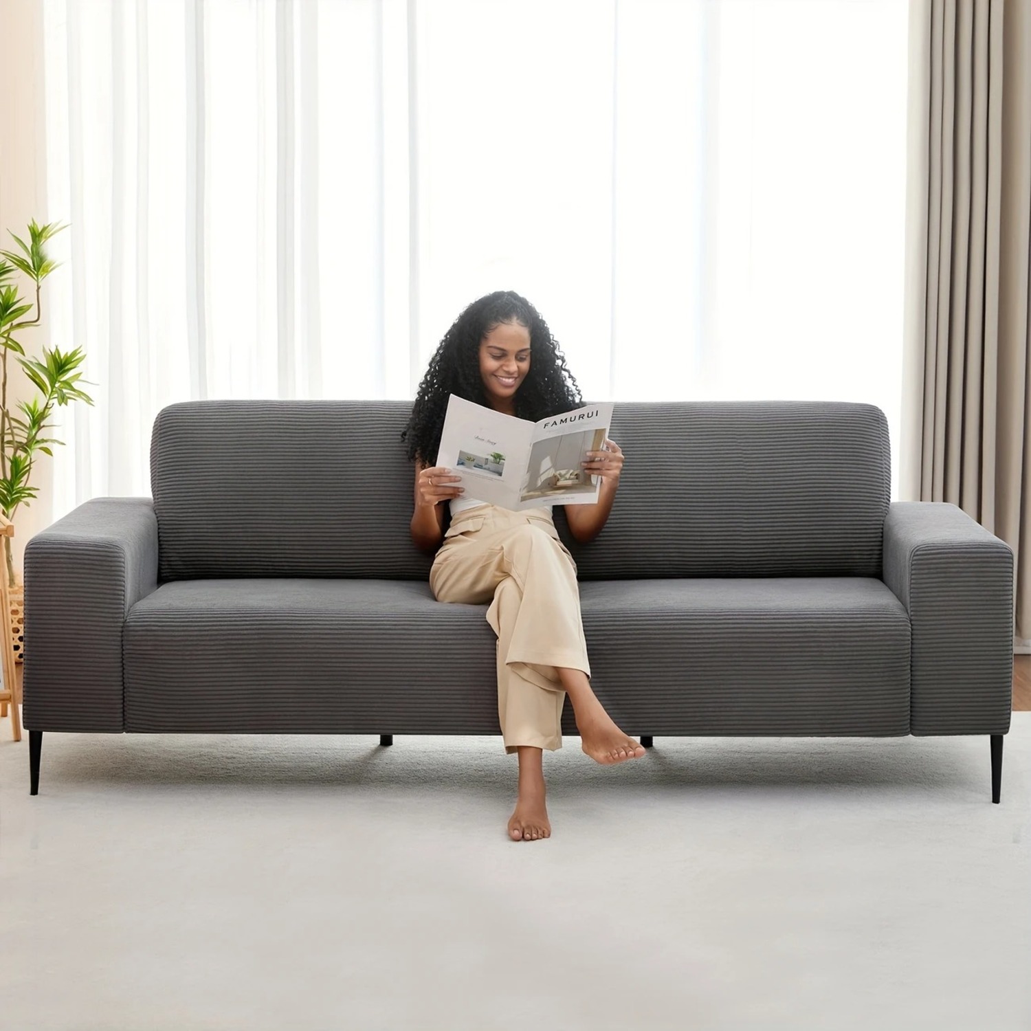 Modern 2-Seater Sofa - image-1