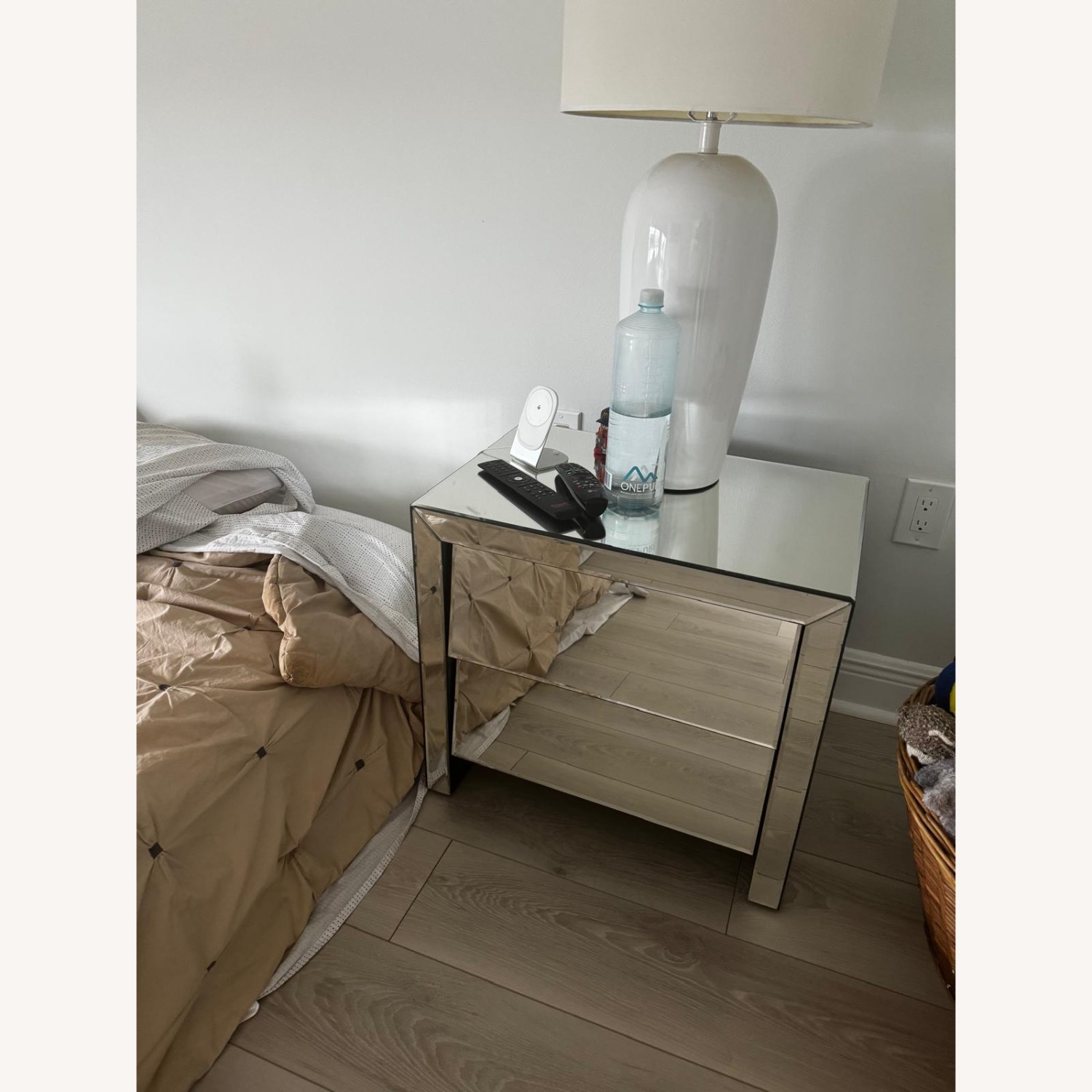 Mirrored Nightstand - image-3
