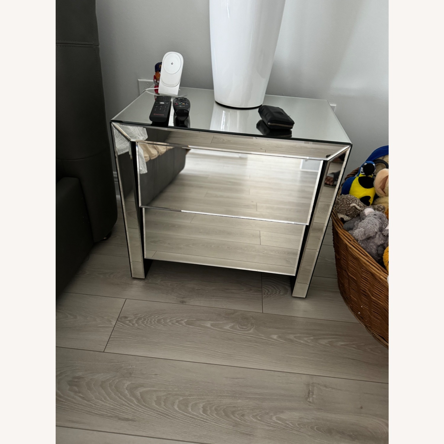 Mirrored Nightstand - image-1