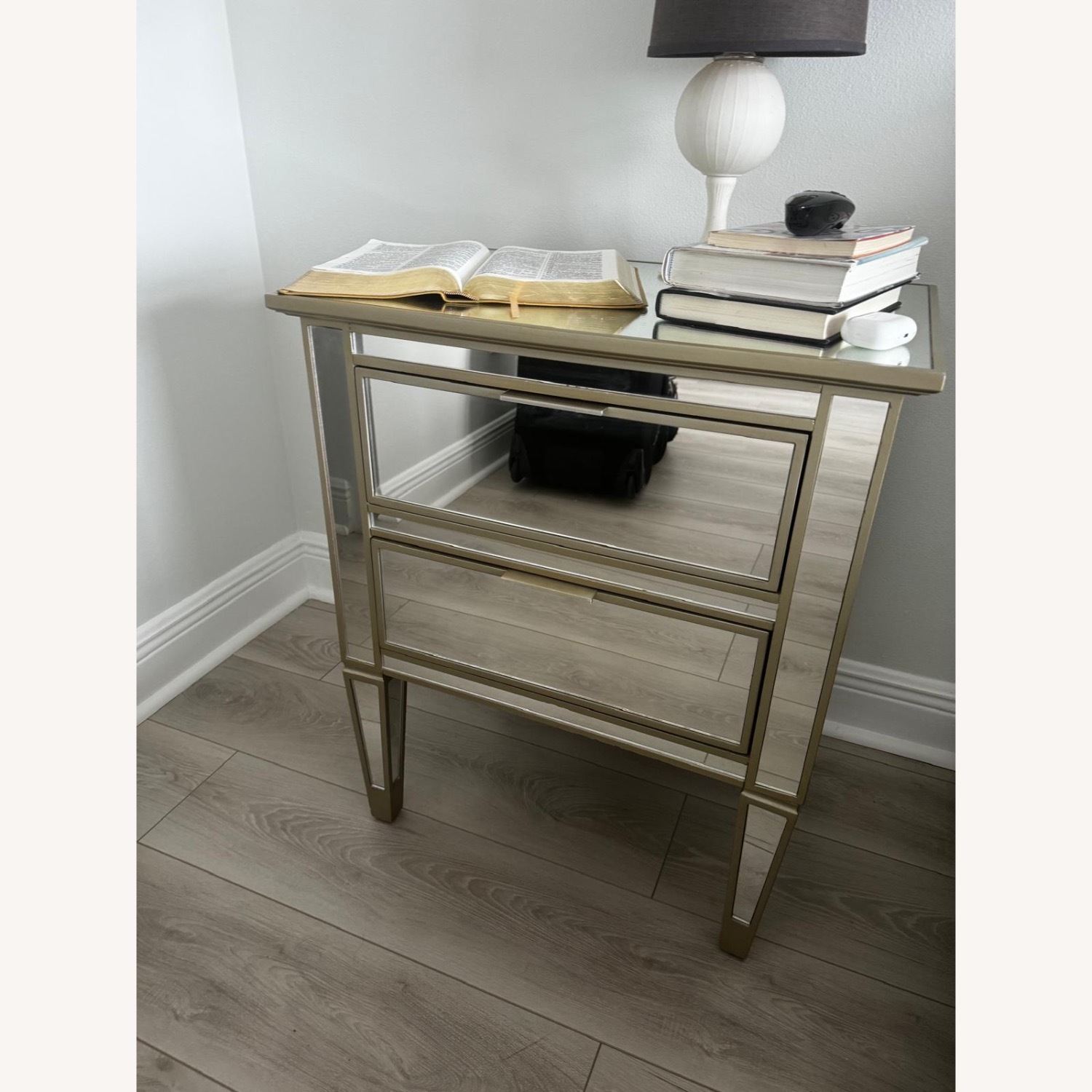 Mirrored Nightstand - image-1