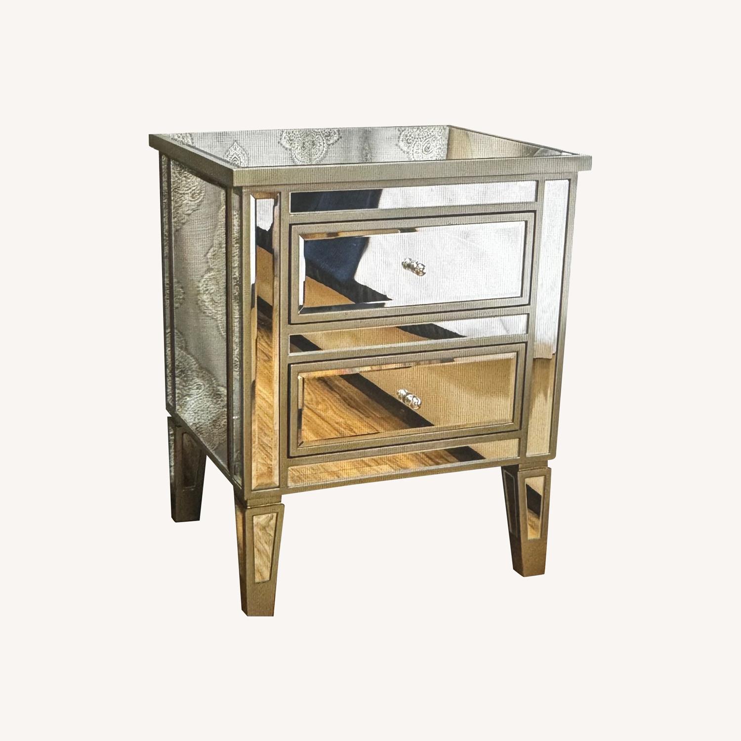 Mirrored Nightstand - image-0
