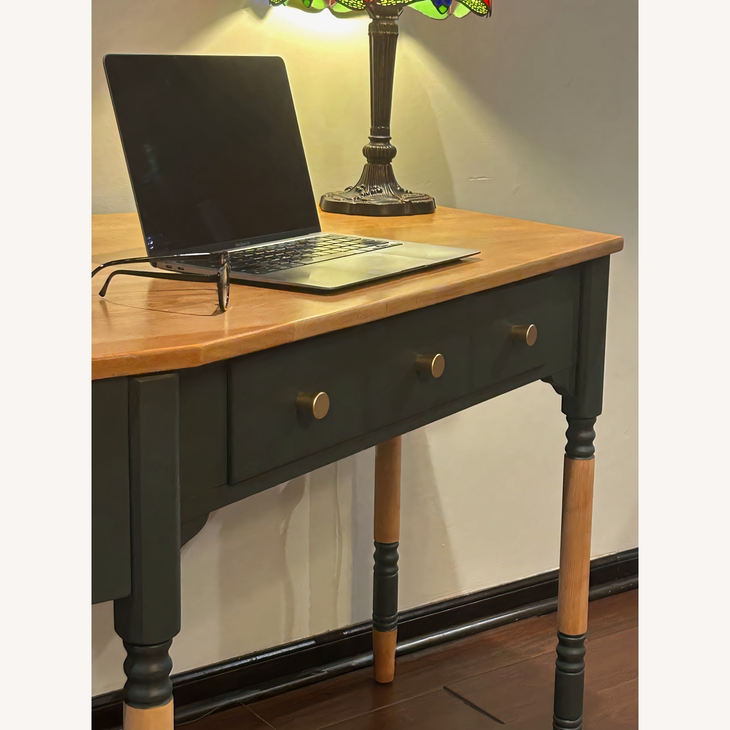 Ethan Allen Refinished Corner Desk - image-3