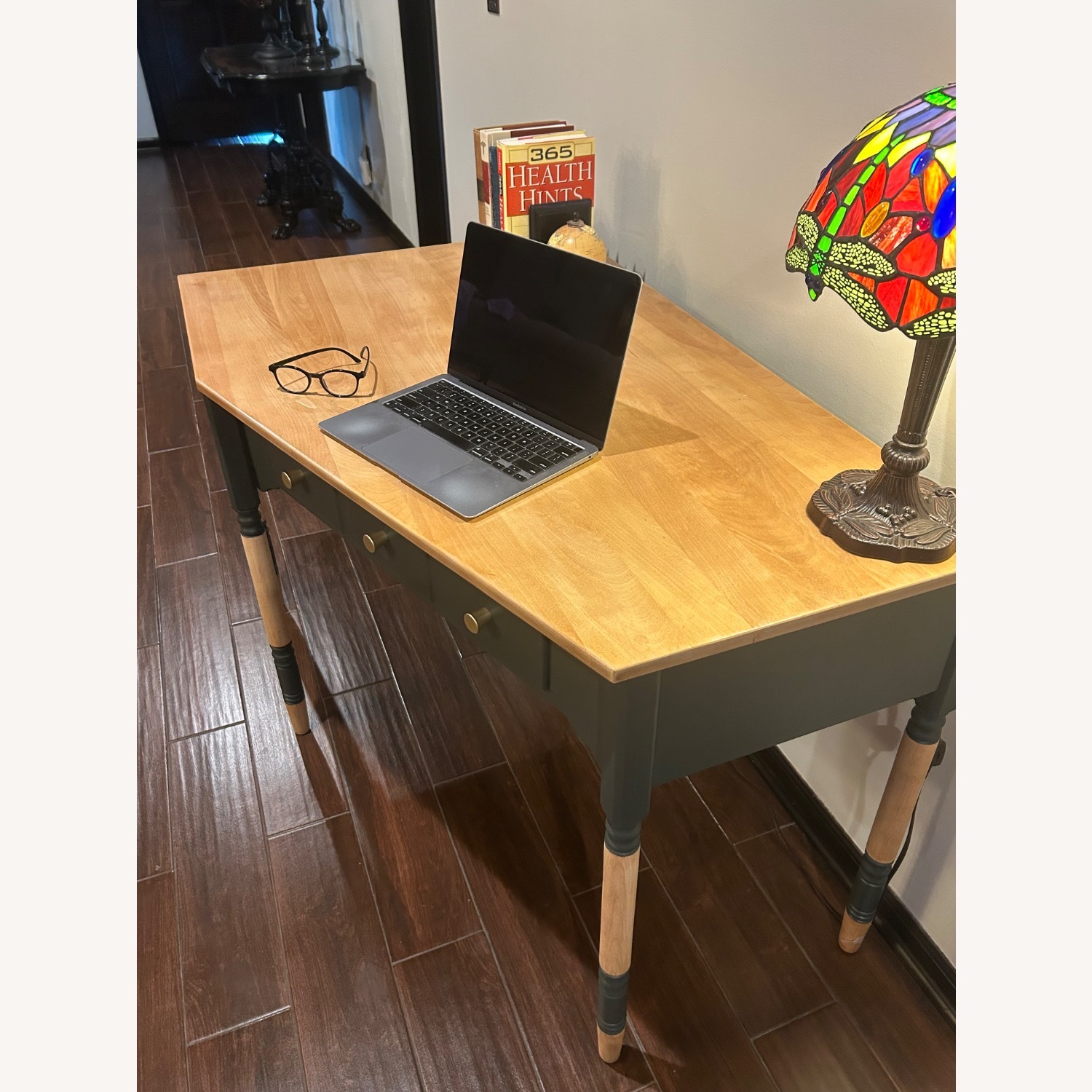 Ethan Allen Refinished Corner Desk - image-5