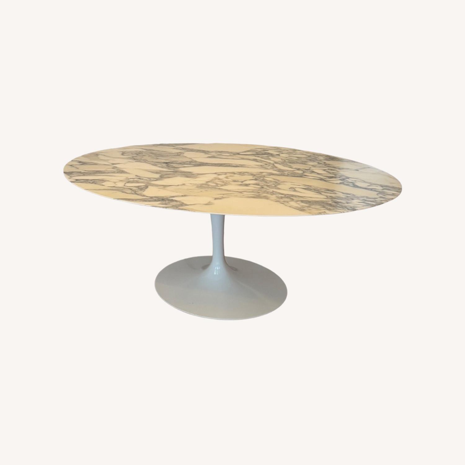 Design With Reach Knoll Saarinen Dining Table Oval Mable - image-0