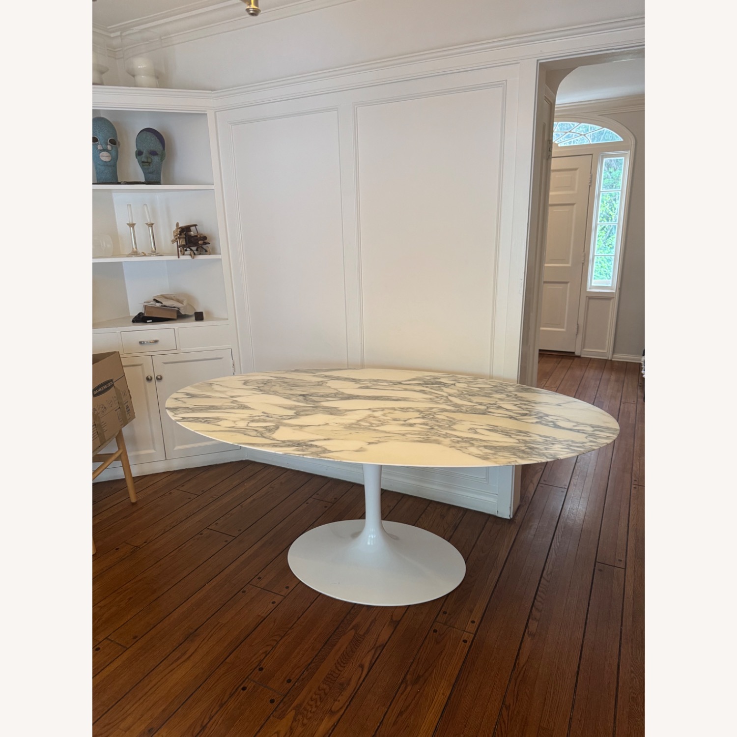 Design With Reach Knoll Saarinen Dining Table Oval Mable - image-1