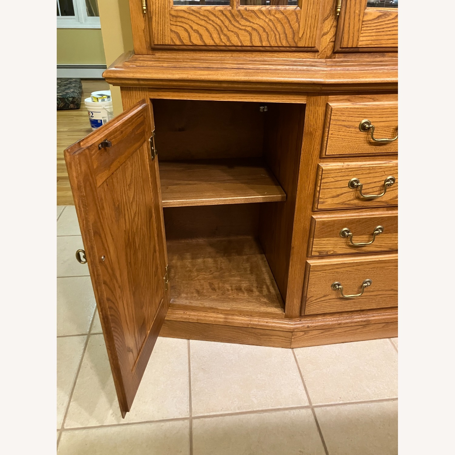 Hardwood Lighted China Cabinet - image-4