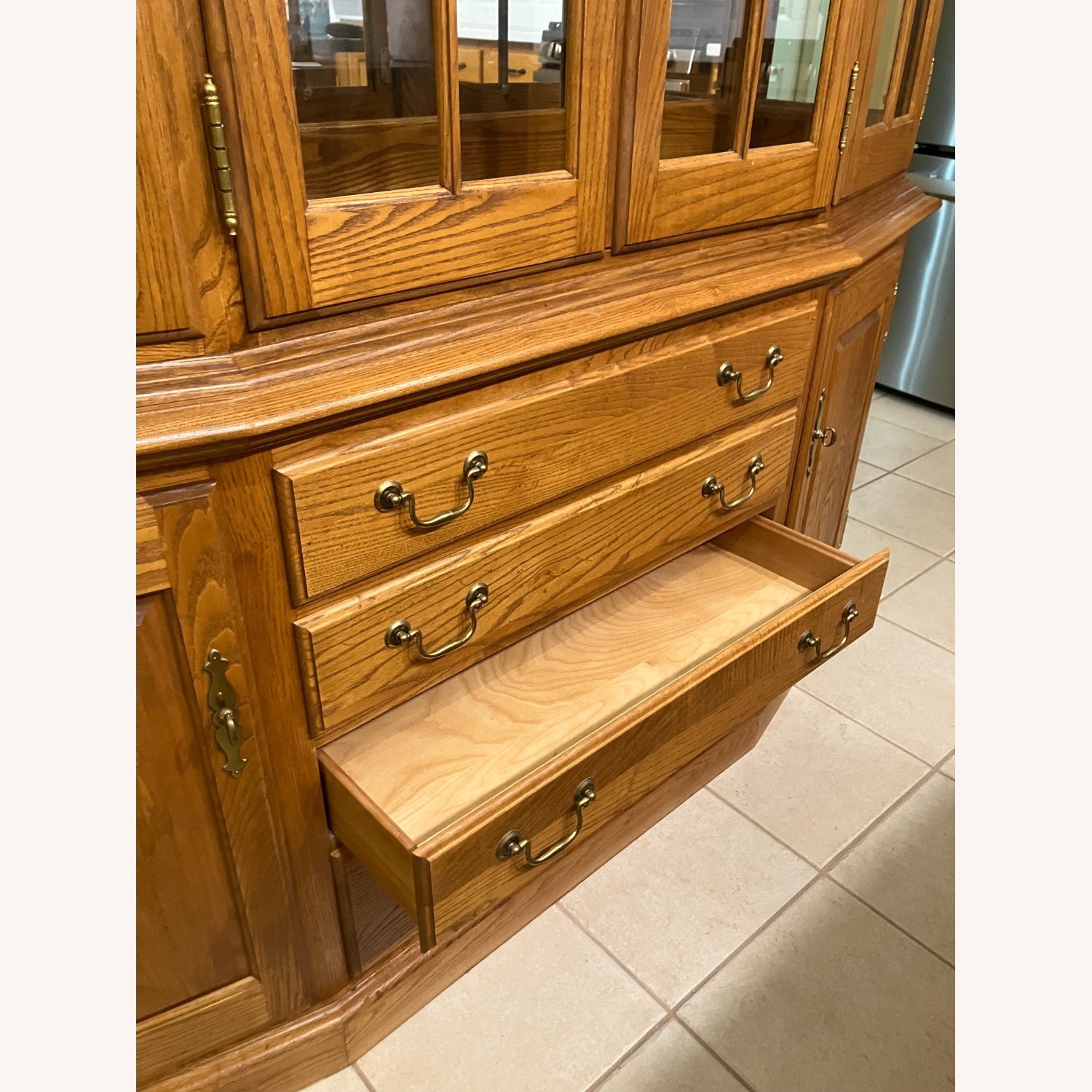 Hardwood Lighted China Cabinet - image-6