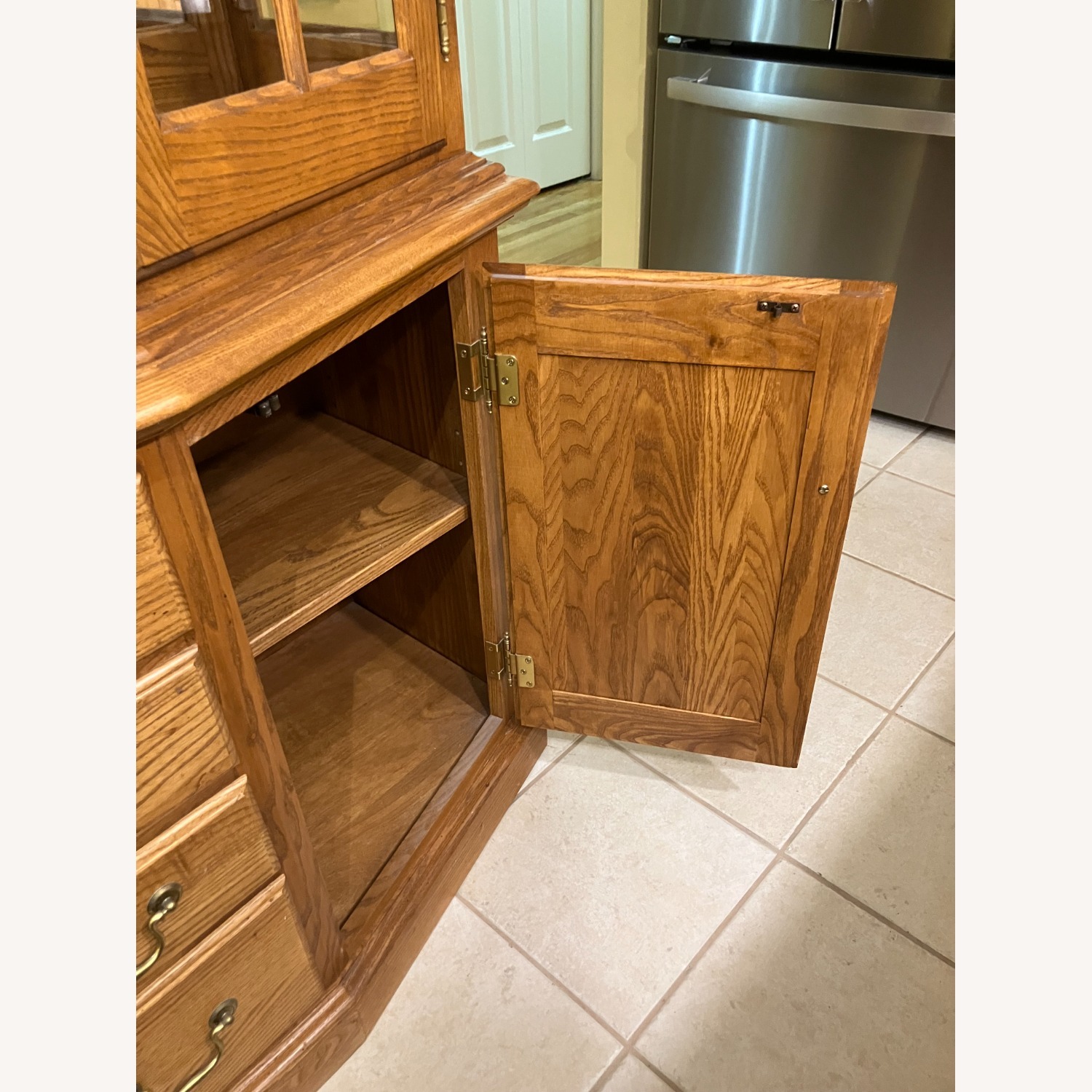 Hardwood Lighted China Cabinet - image-5