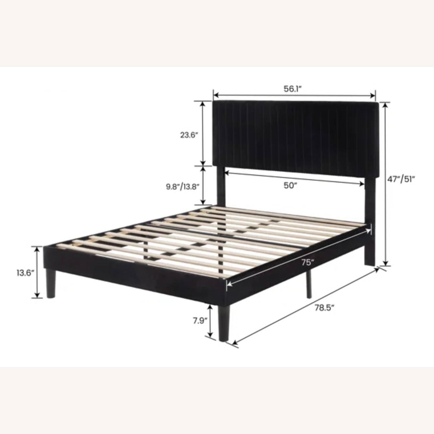 Dunphy Platform Bed with Headboard - image-2