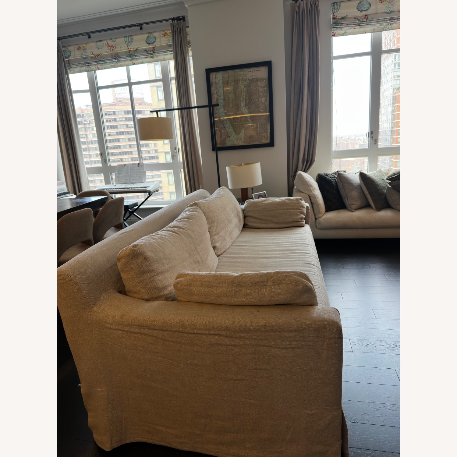 Restoratio Hardware 7’ Belgian Track Arm Slipcovored Sofa - image-4