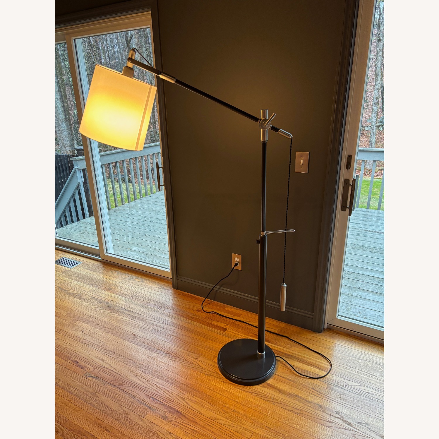 Crate & Barrel Sylvester Adjustable Floor Lamp - image-1