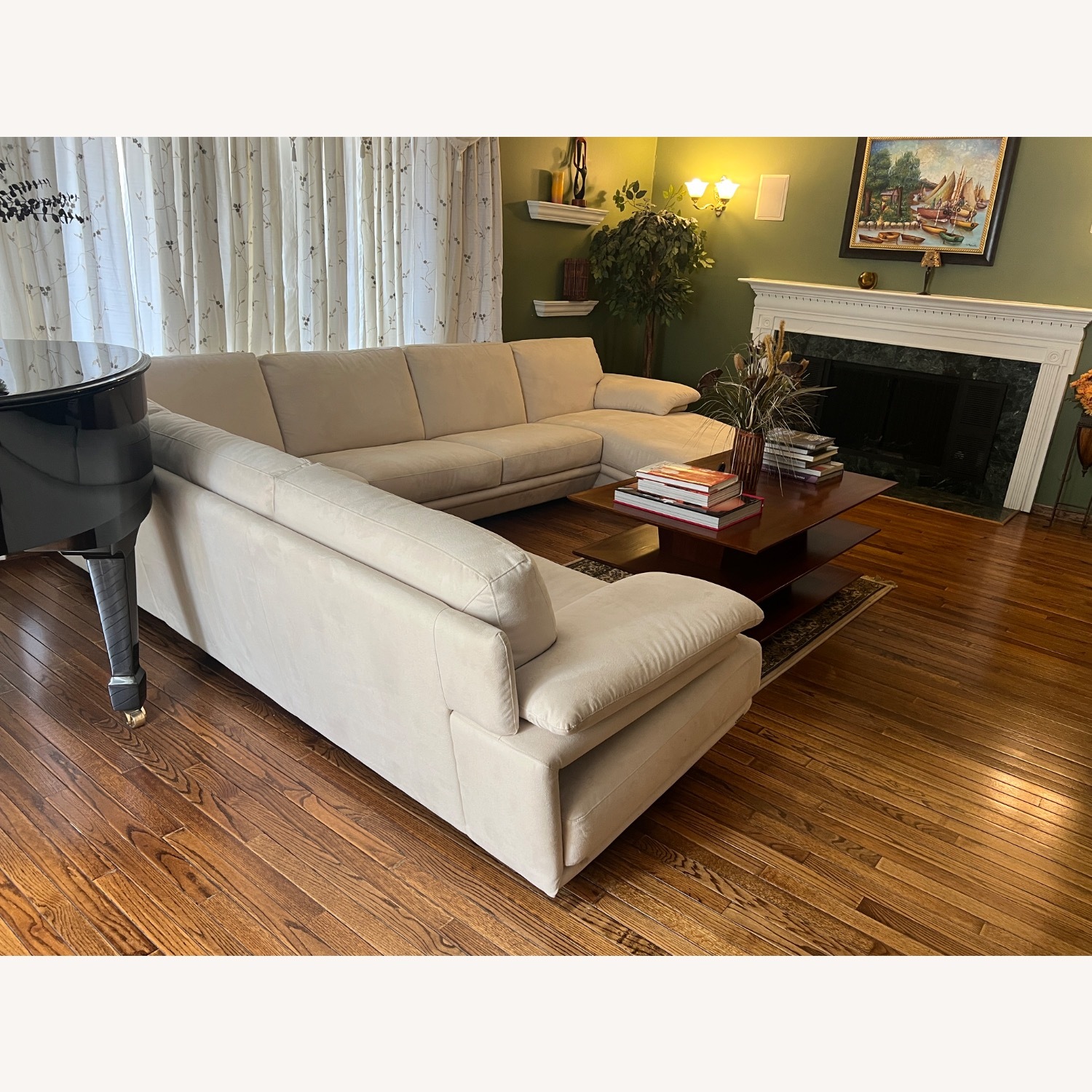  Natuzzi Micro Fiber Sectional  - image-4