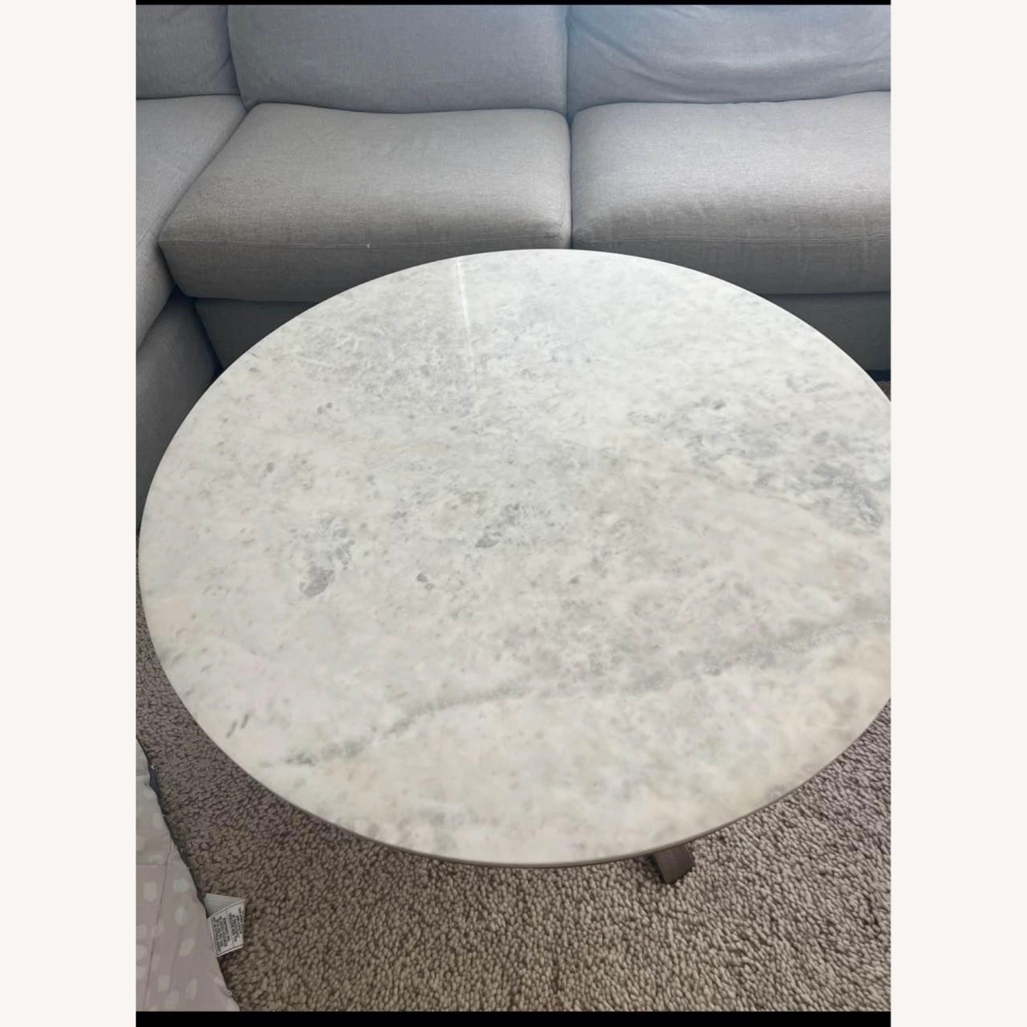 Pottery Barn Alexandra Round Marble Coffee Table - image-3