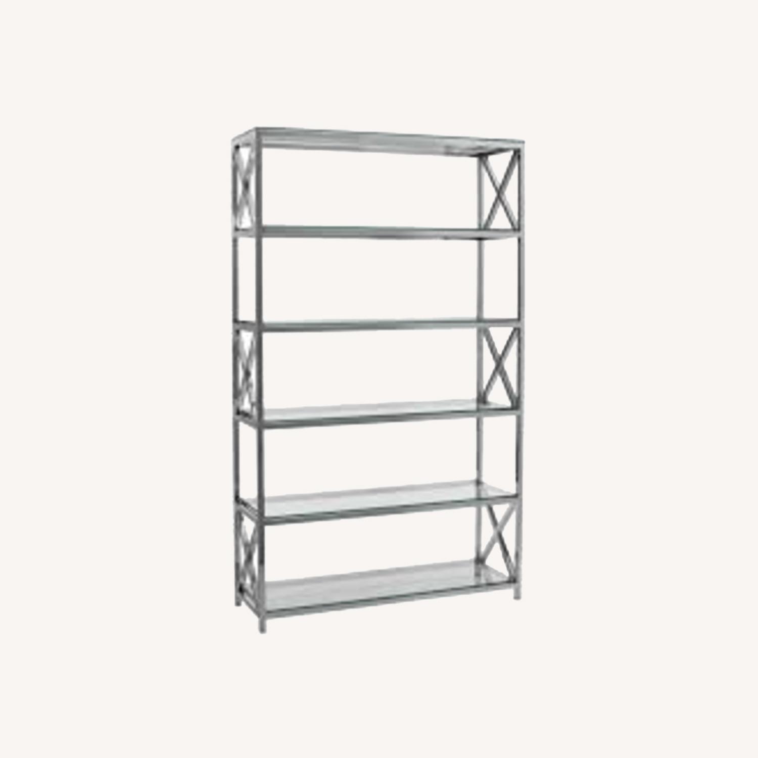 Safavieh Couture Chrome & Glass Bookcase - image-0