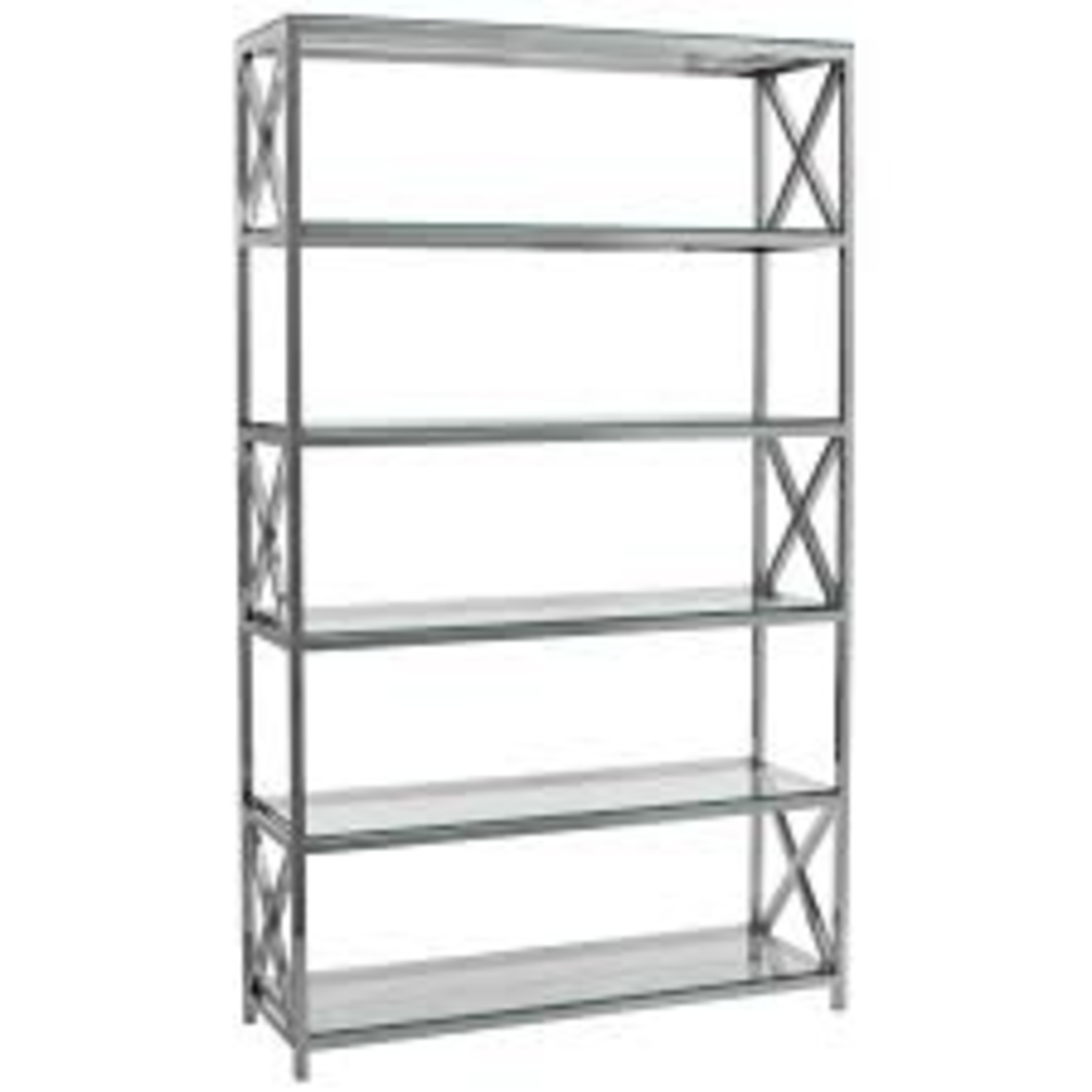 Safavieh Couture Chrome & Glass Bookcase - image-4