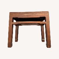 Chinoiserie Vintage Wood Side Table
