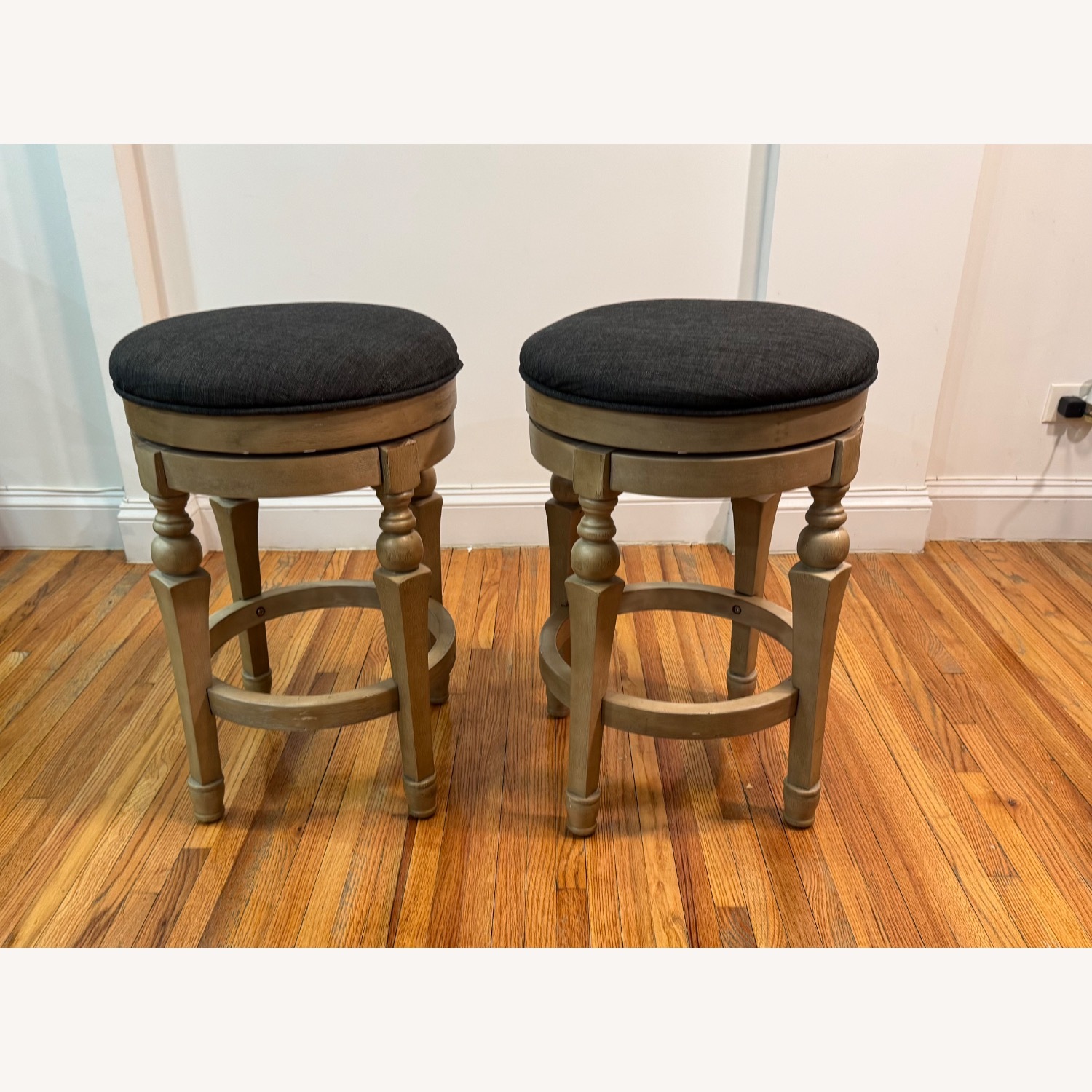 Wes Backless Swivel Stool - image-1