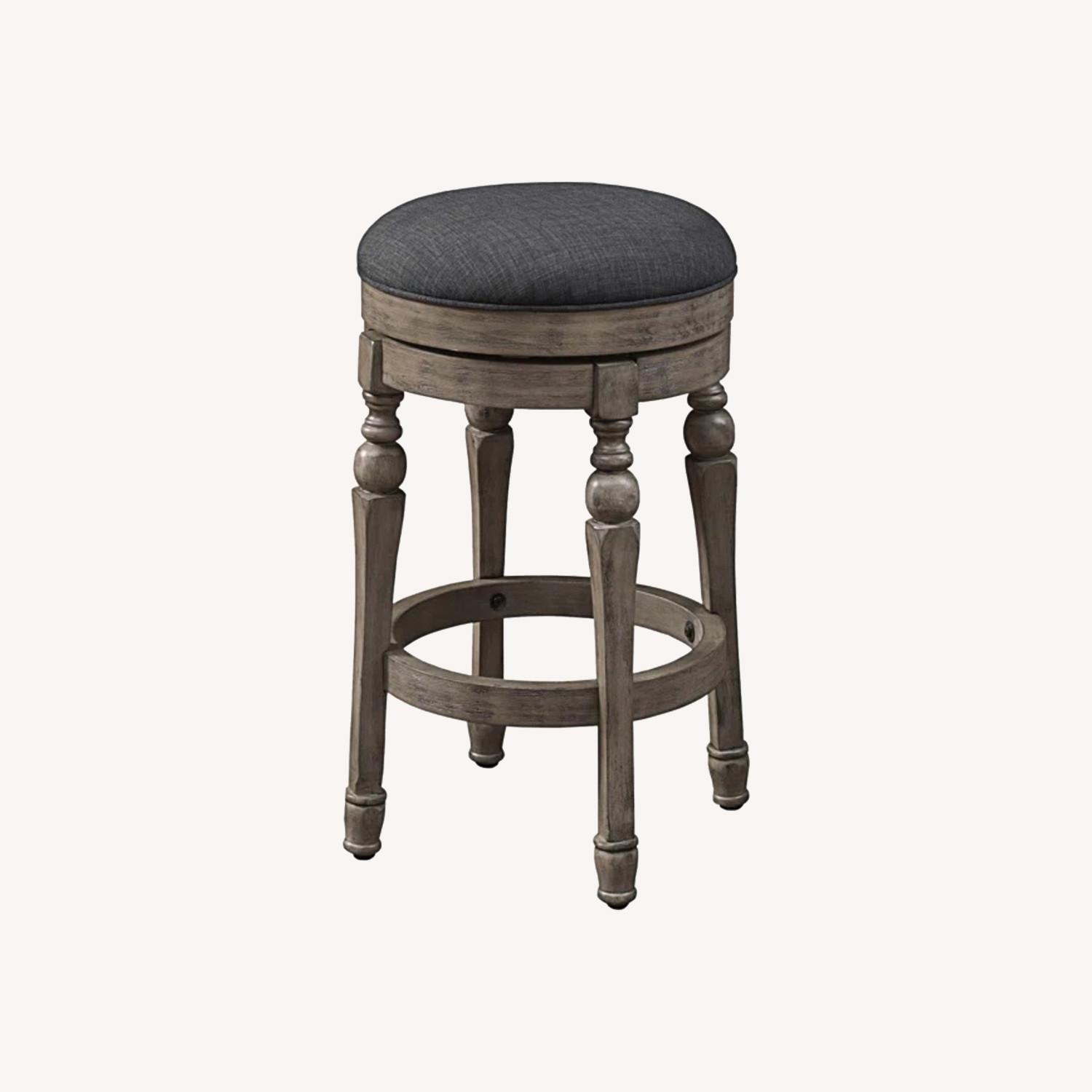 Wes Backless Swivel Stool - image-0