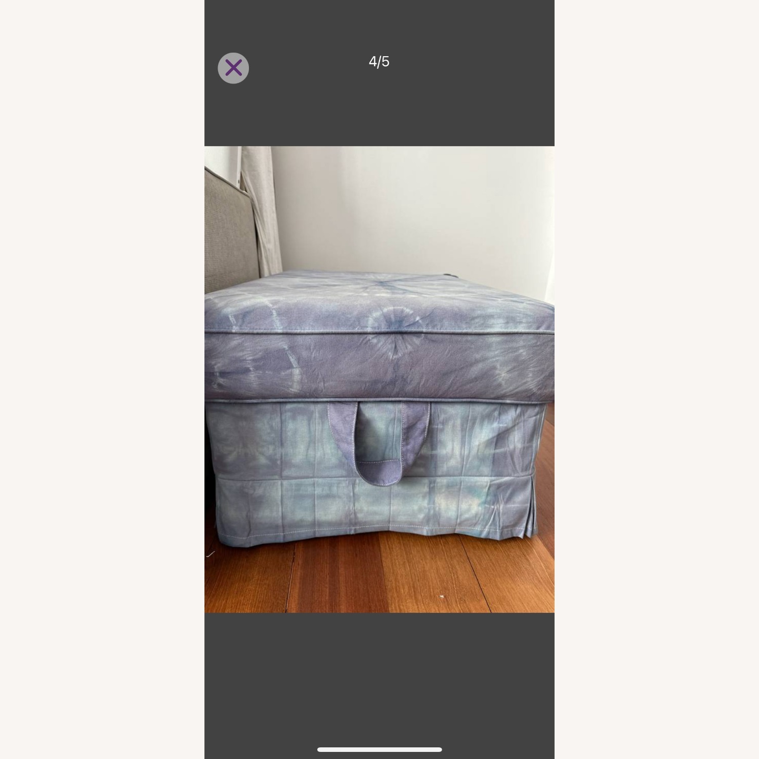 IKEA Ektorp Tie Dyed Storage Ottoman - image-3