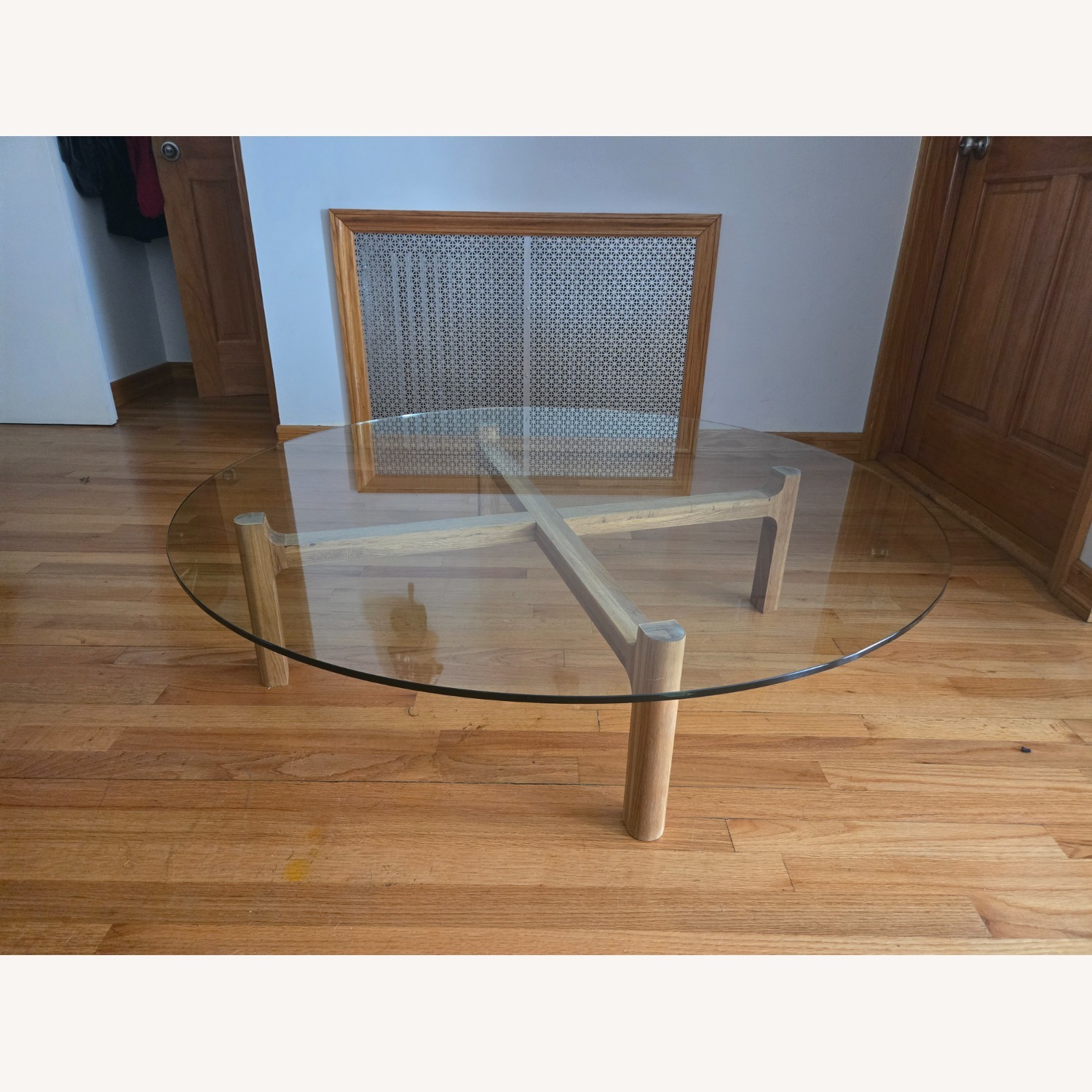 Blue Dot Round Glass Coffee Table  - image-2