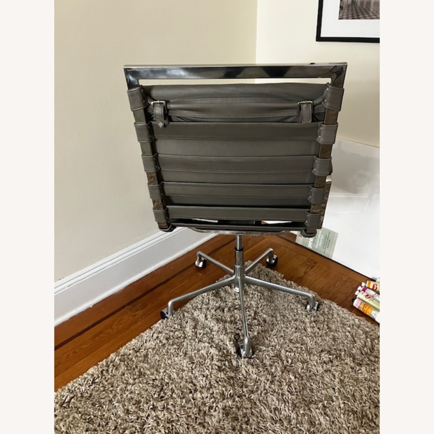 Restoration Hardware Oviedo Adjustable Leather Desk Chair - image-4