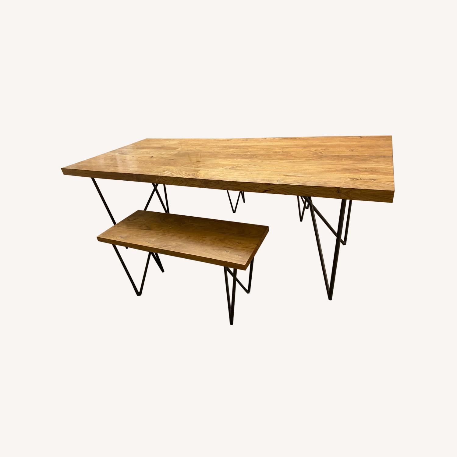 West Elm 84” Wood Dining Table  - image-0