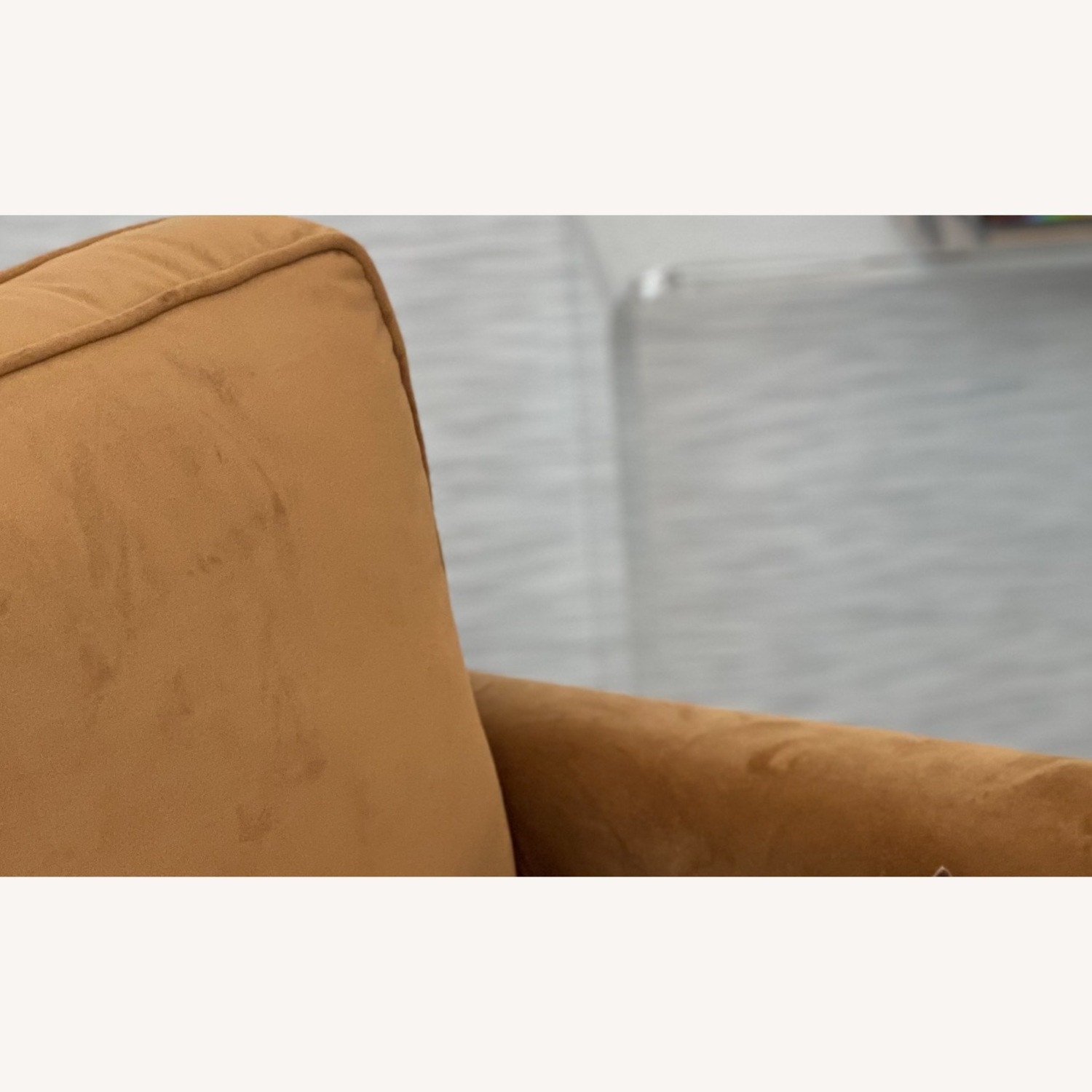 Comfy Bronze Velvet Arm Chair - image-4