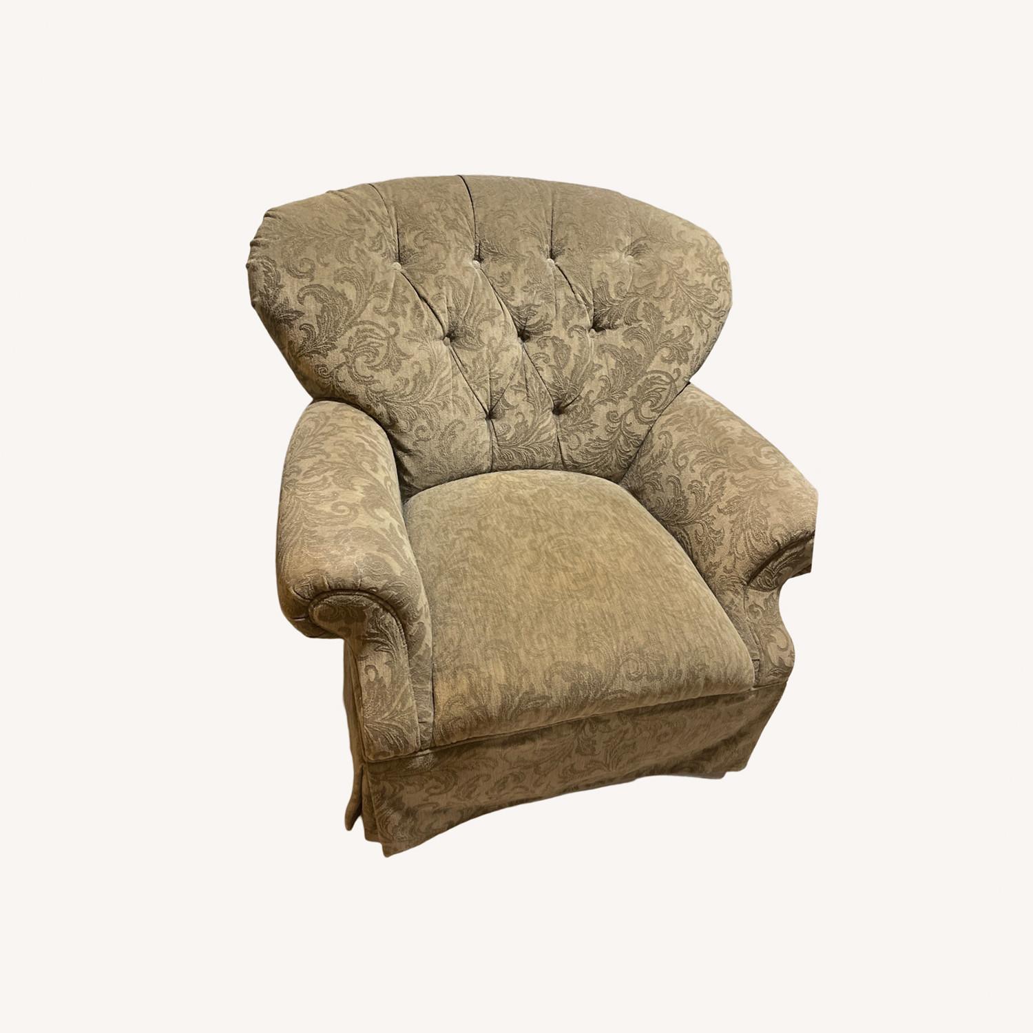 Cozy Olive Green Sofa Chair - image-0