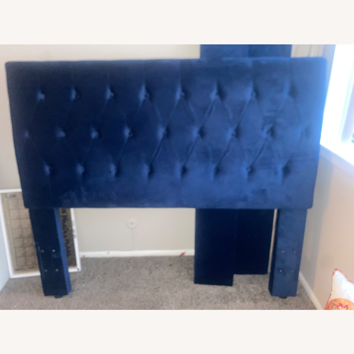 Wayfair Blue Suede Headboard - image-0